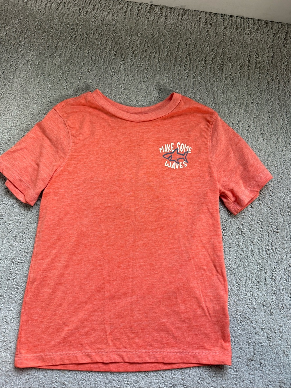 Kids' Coral 'Make Some Waves' Short Sleeve Tee
